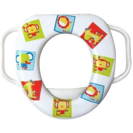 FENOPLASTICAReducteur WC Enfant en Mousse avec Poignées – Confort Ergonomique, Hauteur Réglable, Idéal pour Toilettes Standard (1/2)