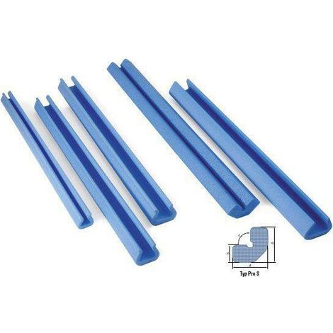 Schaumpolsterprofil Maße 2000x60x50mm Stärke 11mm blau PRO U TRANSPAK