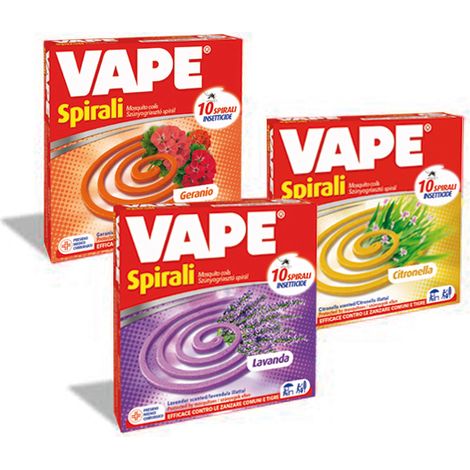 ANTIZANZARE VAPE SPIRALI PROFUMATE 10 PZ- VAPE- 24,0 confezione