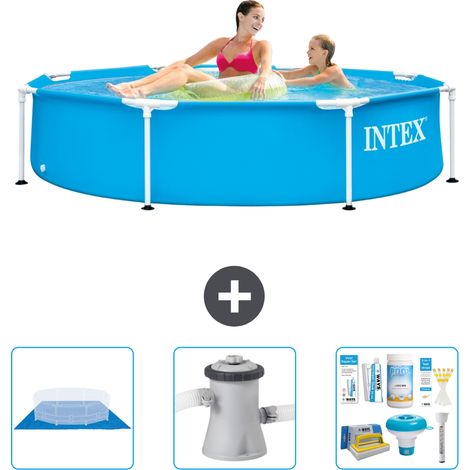 Intex Piscine Tubulaire Ronde - 244x51 cm - 4-pièces  S21326 (1/3)