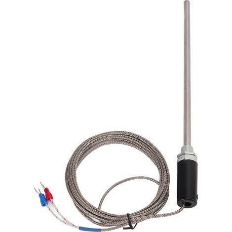 Sonde thermocouple de type K, type M12, en acier inoxydable, capteur de température, 3 m (1/5)