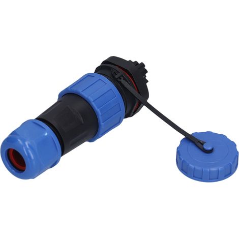 Écrou arrière IP68 pour connecteur étanche, prise électrique aéronautique 250V, câble LP205 broche, accessoire de fixation robuste. (1/5)