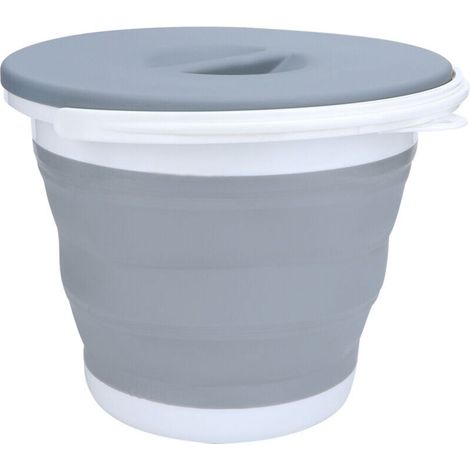 Conteneur d'eau pliable et portable, seau pliable pour le lavage de voiture, la pêche, les voyages et le camping en plein air (1/5)