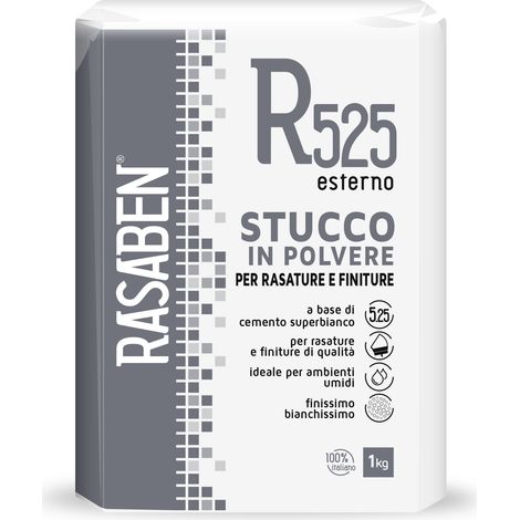 Rasaben STUCCO IN POLVERE PER ESTERNI R525 kg. 1 24.00 pz
