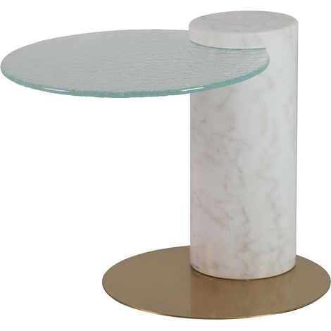 Beistelltisch Marmor Edelstahl Tucson 45x45x45 cm (1/5)
