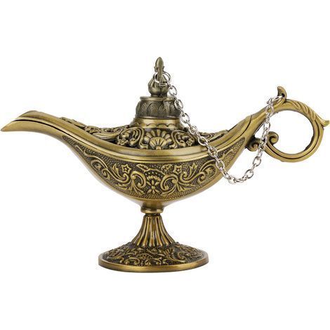Seltene Retro-Aladdin-Wunderlampe, Dschinn, Wunschtopf, bronzefarben, Sammlerstück (1/5)