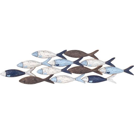 Signes Grimalt Adorno Pared Jardín Decoracion Adorno Pared Peces Marinero Multicolor 3x82x21cm 37019