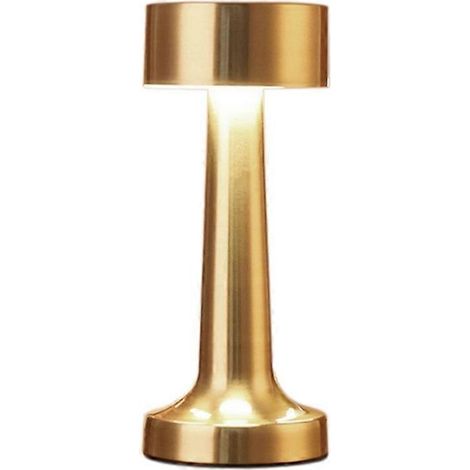 Wiederaufladbare LED-Tischleuchte im Retro-Stil mit Touch-Funktion, 3 Farben, dimmbares Stimmungslicht, Schreibtischlampe, Bar- oder Schlafzimmerdekoration, Nachtlicht (1/5)