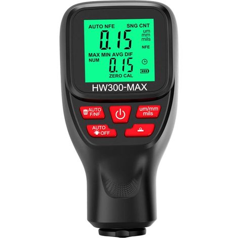 Jauge Numérique Épaisseur de Revêtement pour Voiture Mesure Précise et Portable avec Écran LCD Rétroéclairé Outil pour Contrôle Rapide et Fiable (1/5)