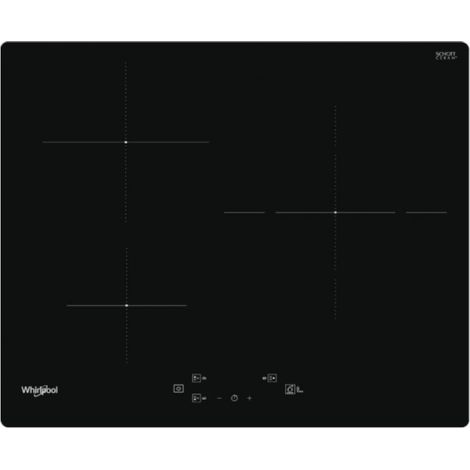 Whirlpool – Table de cuisson à induction 3 foyers 60 cm – Puissance 7200 W – Fonction 6ème Sens – Commandes sensitives – Foyers avec boosters (1/10)