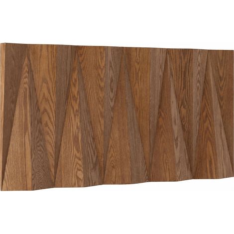 Sculpture murale en bois effet relief - naturel (1/5)