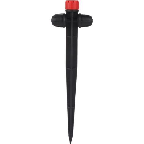 Arroseur de diffuseur de connexion de verrouillage de système d'irrigation de jardin, goutteur de support à 8 trous, émetteur d'irrigation d'arrosage de légumes de pelouse de jardin (1/2)