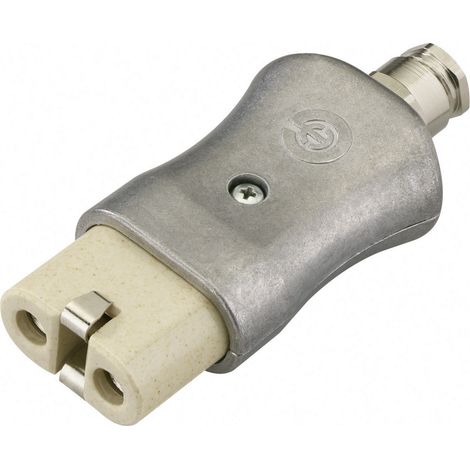 Kalthoff 840015 Warmgeräte-Steckverbinder 344 Buchse, gerade Gesamtpolzahl: 2 + PE 16 A Aluminium 1