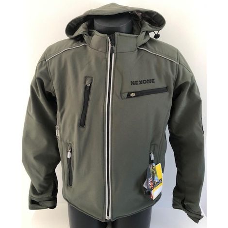 Blouson veste pour moto Homme Nexone Soft-Shell kaki soft Shell (1/2)