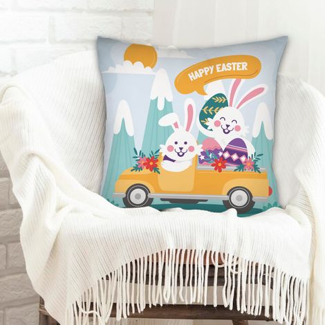 Housse de coussin décorative rustique pour la Saint-Valentin, la Fête des Mères, anniversaire (1/5)