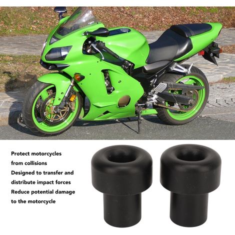 Motorschutzbügel mit Stoßdämpfung für ZX6R ZX9R ZX12R 1998-2004 (2-teilig, Metall + ABS, effektiver Schutz)