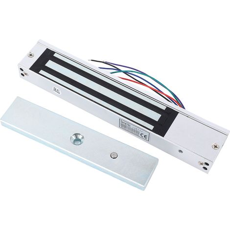 Serrure électromagnétique, résistance à la traction de 280 kg, témoin lumineux, alliage d'aluminium, contrôle d'accès, serrure magnétique (1/5)