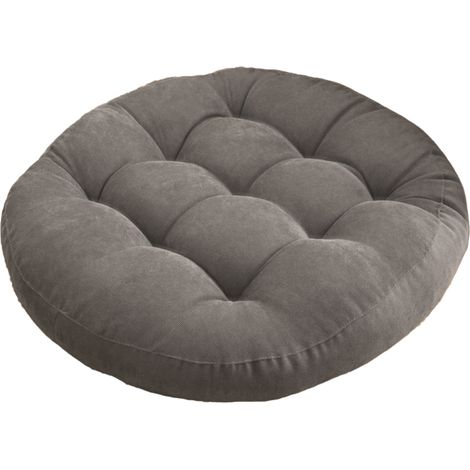 Coussin de siège futon Tatami - Velours côtelé gris anthracite - 42 cm (1/5)