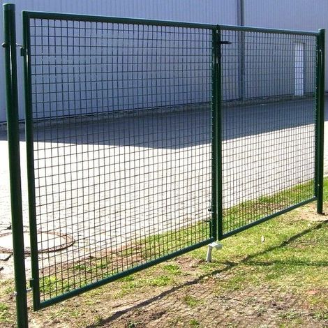 Doppelflügeltor 400x160cm Gartentor Gartenzaun 55396 Doppeltor Flügeltor Hoftor