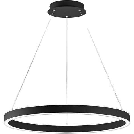 Suspension Criseide S/G Black - Led Intégrée 80W 4200Lm 3000K Dimmable Double Émission Aluminium Et Silicone - Gealuce (1/3)