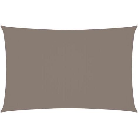 Voile de parasol Tissu Oxford rectangulaire 3x6 m Taupe (1/5)