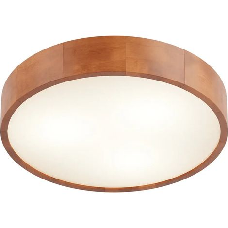 [GEBRAUCHT] B-Ware Envostar Deckenleuchte Lampe Kerio Holz Glas Kiefer Rustikal ø 47 Cm E27 Led