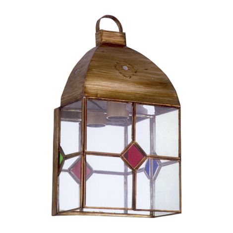 Lampada da parete Granada 1xe27 pelle/colori 30x16x10 cm