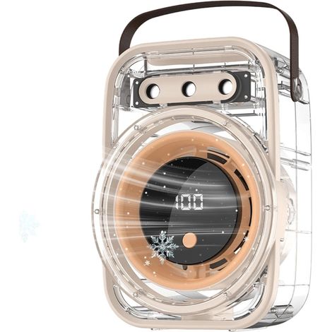Mini ventilateur portable Portable Évaporatif Rechargeable Mini Ventilateur Rafraîchissant pour Chambre Pour les chaudes journées estivales, bureau à domicile, chambre, salon (1/5)