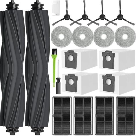 FOREHILL L40 Ultra AE Accessoires pour Dreame L10s Ultra Gen 2 / Mova E30 Ultra / L10s Pro Ultra Heat Pièces Rechange 4 Sacs à Poussière 2 Brosse Principale 4 Serpillière 4 Filtres 4 Brosse Latérale (1/5)