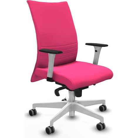Albacete confidente sincro similpiel rosa brazos 1D blancos base blanca ruedas 65mm engomadas