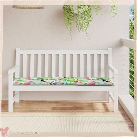 361159 Coussin de banc de jardin multicolore 150x50x4 cm tissu oxford (1/5)