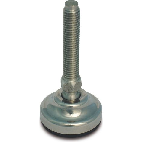 Pied réglable RS PRO Diam 50mm M12 x 150mm capacitéx 1500kg ( Prix pour 1 )