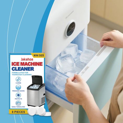 Ice maker cleaning tablets for daily stain and scale removal, ice maker tray cleaning and care -- 8 pieces (1/5)