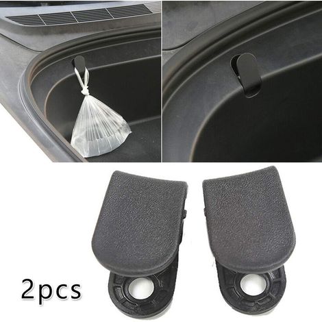 Lot de 2 crochets de coffre avant en plastique ABS pour remorque de voiture