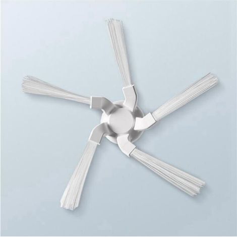 Brosse Latérale - Pour Aspirateur Robot W10 - 5 Coins - Blanc - 4 Pièces (1/5)