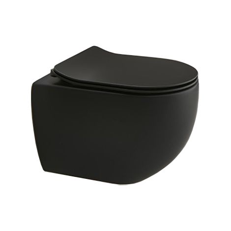 WC suspendu avec abattant Blackmat - CRISTINA ONDYNA WWL306013 (1/4)
