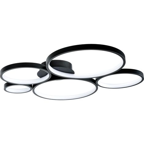 Lámpara De Techo Toolight App1911-C Black Led Black