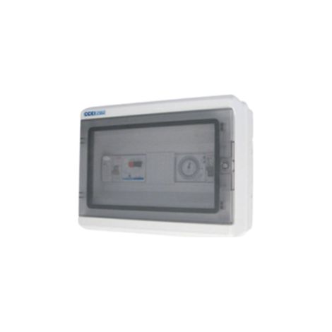 Ccei – Coffret électrique piscine Panorama – Gestion filtration + alimentation projecteurs LED jusqu’à 600W – Horloge programmable – Monophasé ou triphasé