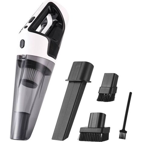 Aspirateur de voiture portable, aspirateur à main automatique sans fil 8000 Pa avec lumière LED, aspirateur puissant sans fil avec batterie grande capacité (1/5)