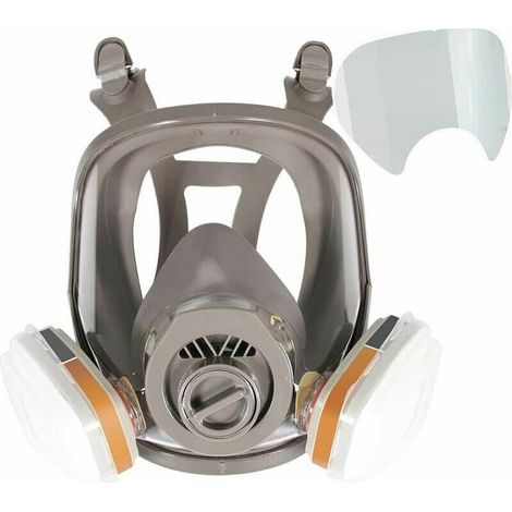 royaluxe - Écran facial 18 en 1, masque respiratoire réutilisable, masque à gaz, masque anti-poussière à vapeur de gaz pour le ponçage et le polissage des graffitis de soudage (1/5)