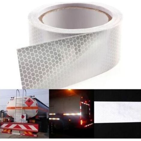 Bande Adhésive Réfléchissante Blanche 10m X 5cm (1/4)