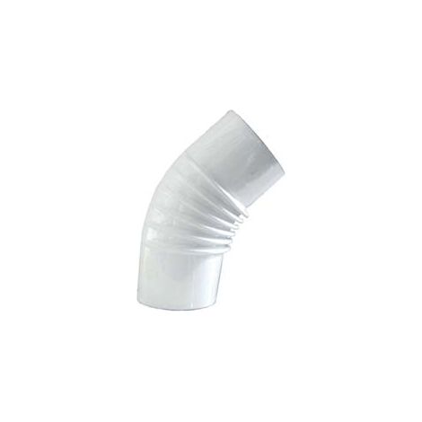 GOMITO 45  ° PORCELLANATO PER STUFE A LEGNA BIANCHI ALA SMALTO CLASSIC   EE ¸ mm.120    ALA