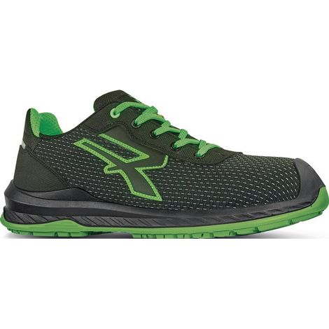 Chaussure de sécurité ISLAND pointure 43 noire/verte S3 CI SRC ESD EN ISO 20345
