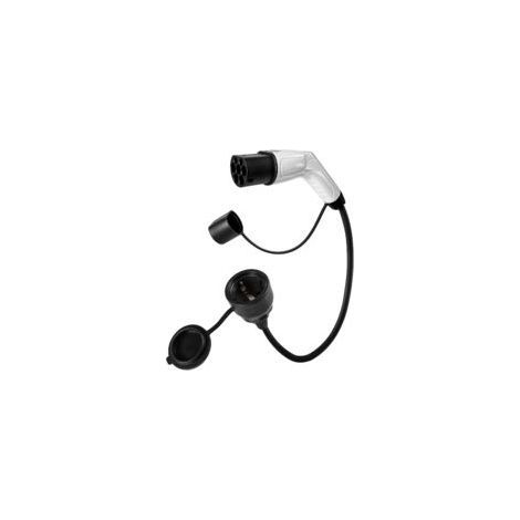 Adaptateur Lntyq – Type 2 vers Schuko – 16 A, 3,5 kW, 0,5 m, 230 V – Compatible avec les voitures et scooters électriques (1/2)