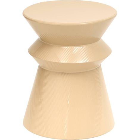 Table d'Appoint Totem "Maya" 35cm Beige (1/5)