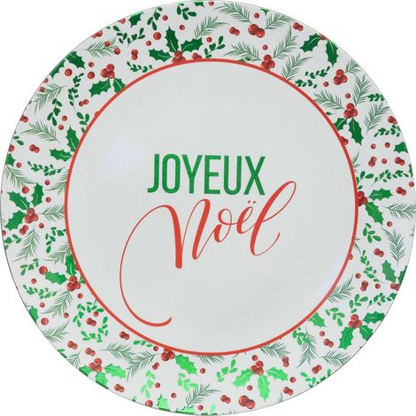 Lot de 12 dessous d'assiette joyeux Noël (1/2)