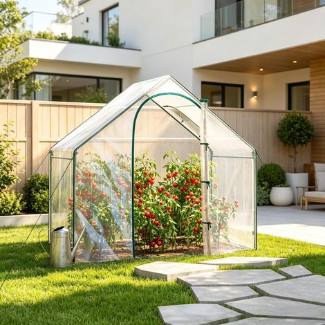 Serre de Jardin Compacte, Tunnel de Culture pour Plantes, Abri de Protection pour Légumes et Fleurs (1/5)