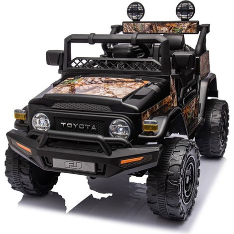Macchina Elettrica per Bambini Fuoristrada Toyota Fj Cruiser 12V Telecomando Ruote in Gomma e Sedile in Pelle Nero e Mimetico (1/5)