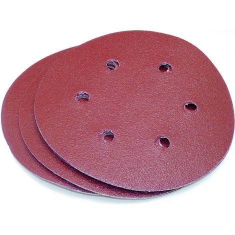 Disque abrasif velcro 150mm grain 80 - lot de 10 pièces HAZET - HZ139330 (1/2)