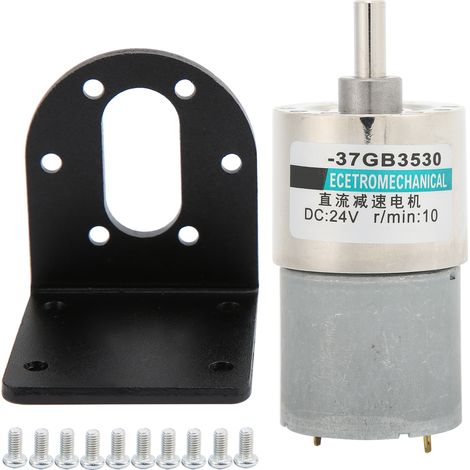 Moteur DC à engrenages micro lent couple élevé aimant permanent 24V XD37GB3530 support (10 tr/min) (1/5)